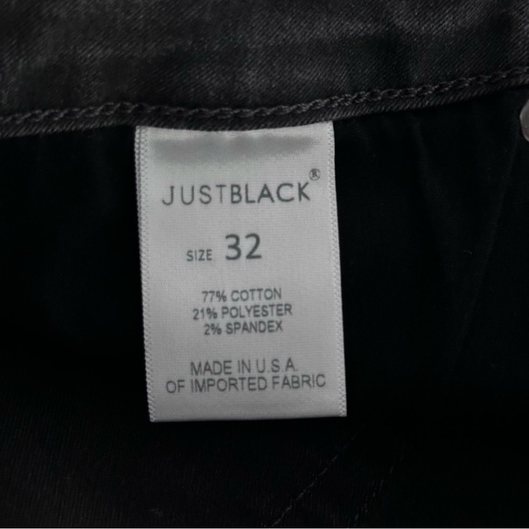 Just Black Slim Straight Charcoal Gray Jeans Men Size 32 - Picture 4 of 6